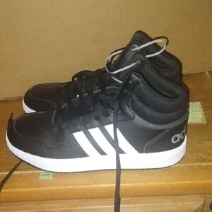 Adidas Black and White High-Tops